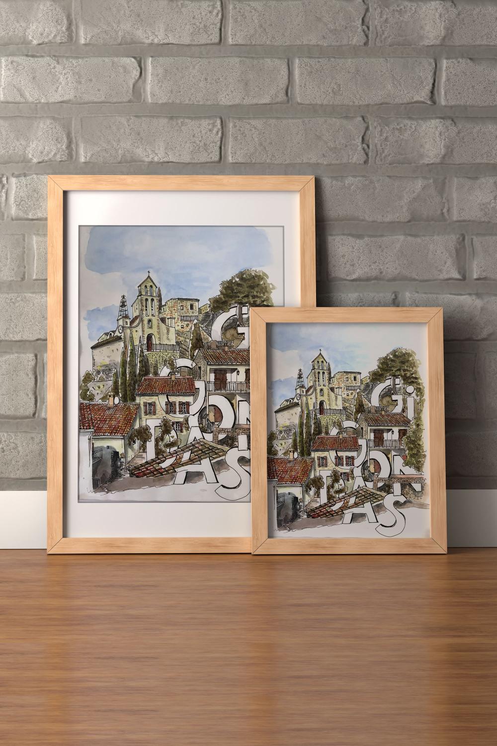 gigondas-tableau-croquis-asgrafikdesign.fr